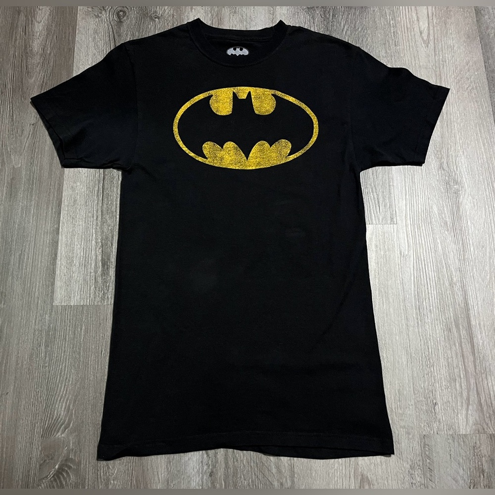 Batman TM & DC Comics T-Shirt Men’s Sz Small - Black/Yellow